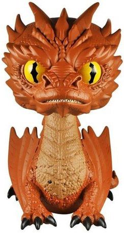 Figurine Funko Pop Le Hobbit #124 Smaug Yeux Jaunes - 15 cm [Chase]