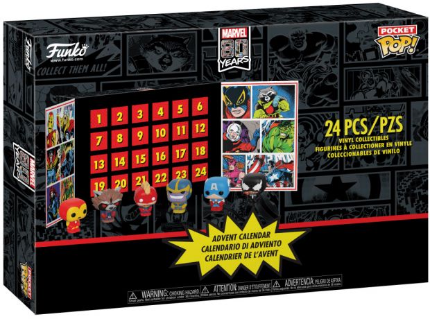 Figurine Funko Pop Marvel Comics Calendrier de l'Avent 2019 Marvel