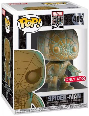 Figurine Funko Pop Marvel 80 ans #495 Spider-Man - Patine