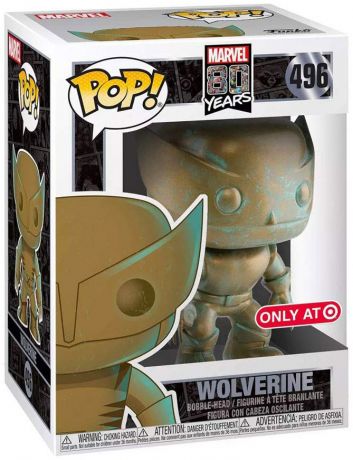 Figurine Funko Pop Marvel 80 ans #496 Wolverine - Patine