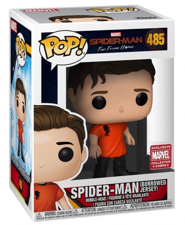 Figurine Funko Pop Spider-Man : Far from Home [Marvel] #485 Spider-Man avec Maillot Emprunté