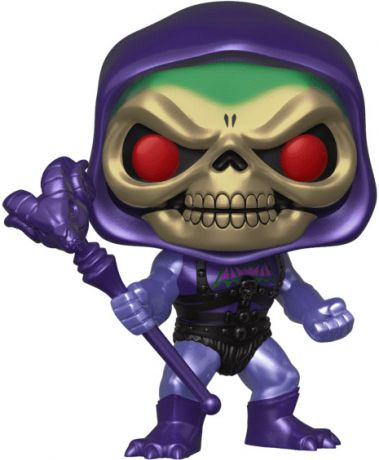 Figurine Funko Pop Les Maîtres de l'univers #563 Skeletor avec Armure de Combat - Métallique