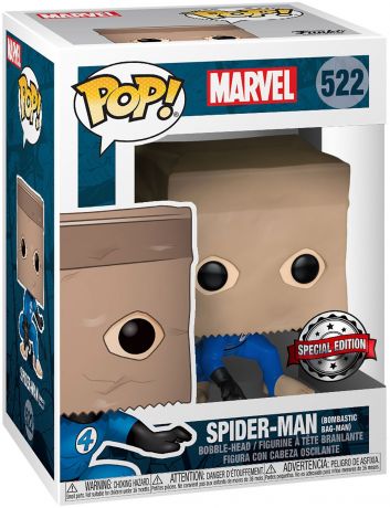 Figurine Funko Pop Marvel Comics #522 Spider-Man Bombastic Homme-Sac