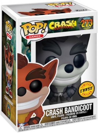Figurine Funko Pop Crash Bandicoot #273 Crash Bandicoot - Noir et Blanc [Chase]