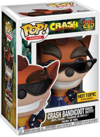 Figurine Funko Pop Crash Bandicoot #275 Crash Bandicoot en tenue de Motard