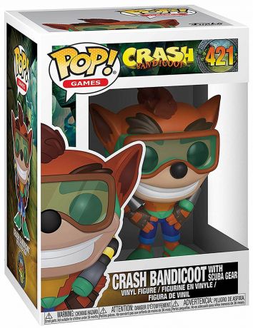Figurine Funko Pop Crash Bandicoot #421 Crash Bandicoot avec équipement de plongée