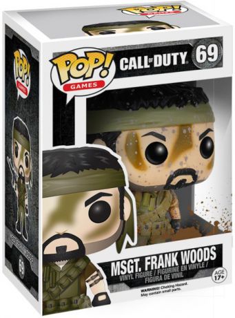 Figurine Funko Pop Call of Duty #69 MSGT Frank Woods - Éclaboussures de Boue 