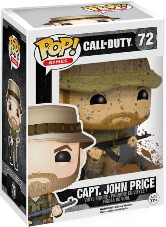 Figurine Funko Pop Call of Duty #72 Capitaine John Price - Éclaboussures de Boue 