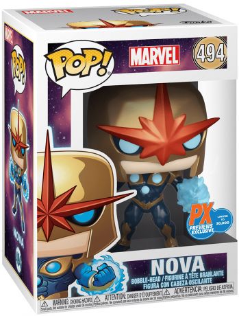 Figurine Funko Pop Marvel Comics #494 Nova - Métallique