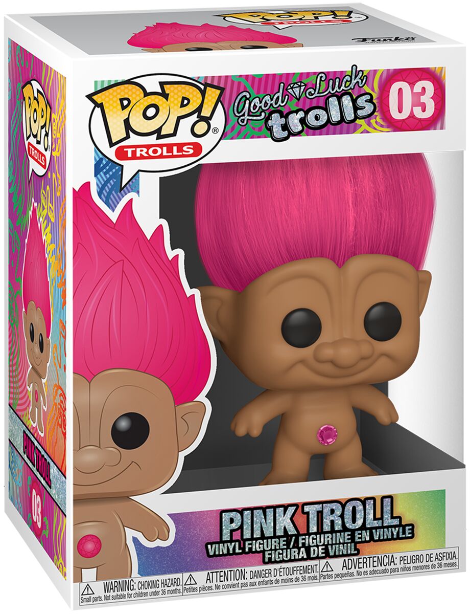 Figurine Pop Les Trolls #3 pas cher : Troll Rose