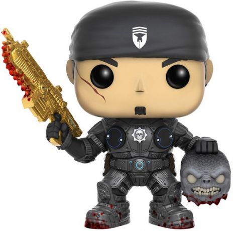 Figurine Funko Pop Gears of War #112 Marcus Fenix avec Lancer Or