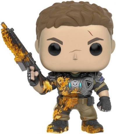 Figurine Funko Pop Gears of War #114 JD Fenix avec bave - Brillant dans le noir