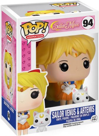 Figurine Funko Pop Sailor Moon #94 Sailor Venus avec Artemis