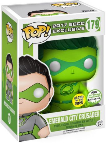 Figurine Funko Pop Icônes de Pub #179 Emerald City Crusader - Brillant dans le noir