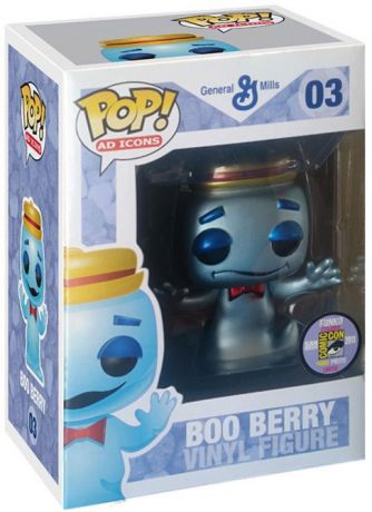 Figurine Funko Pop Icônes de Pub #03 Boo Berry - Métallique