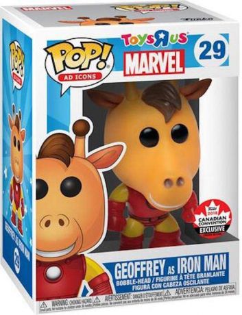Figurine Funko Pop Icônes de Pub #29 Geoffrey en Iron Man