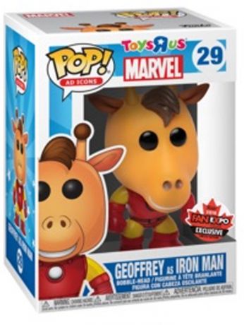 Figurine Funko Pop Icônes de Pub #29 Geoffrey en Iron Man