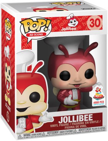 Figurine Funko Pop Icônes de Pub #30 Jollibee - Métallique