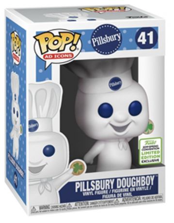 Figurine Funko Pop Icônes de Pub #41 Pillsbury Doughboy avec Trèfle