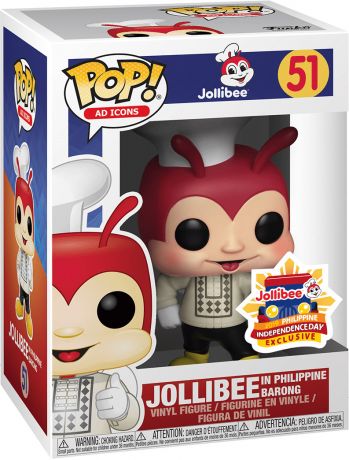 Figurine Funko Pop Icônes de Pub #51 Jollibee en Philippine Barong