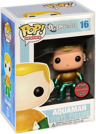 Figurine Funko Pop DC Universe #16 Aquaman - Métallique