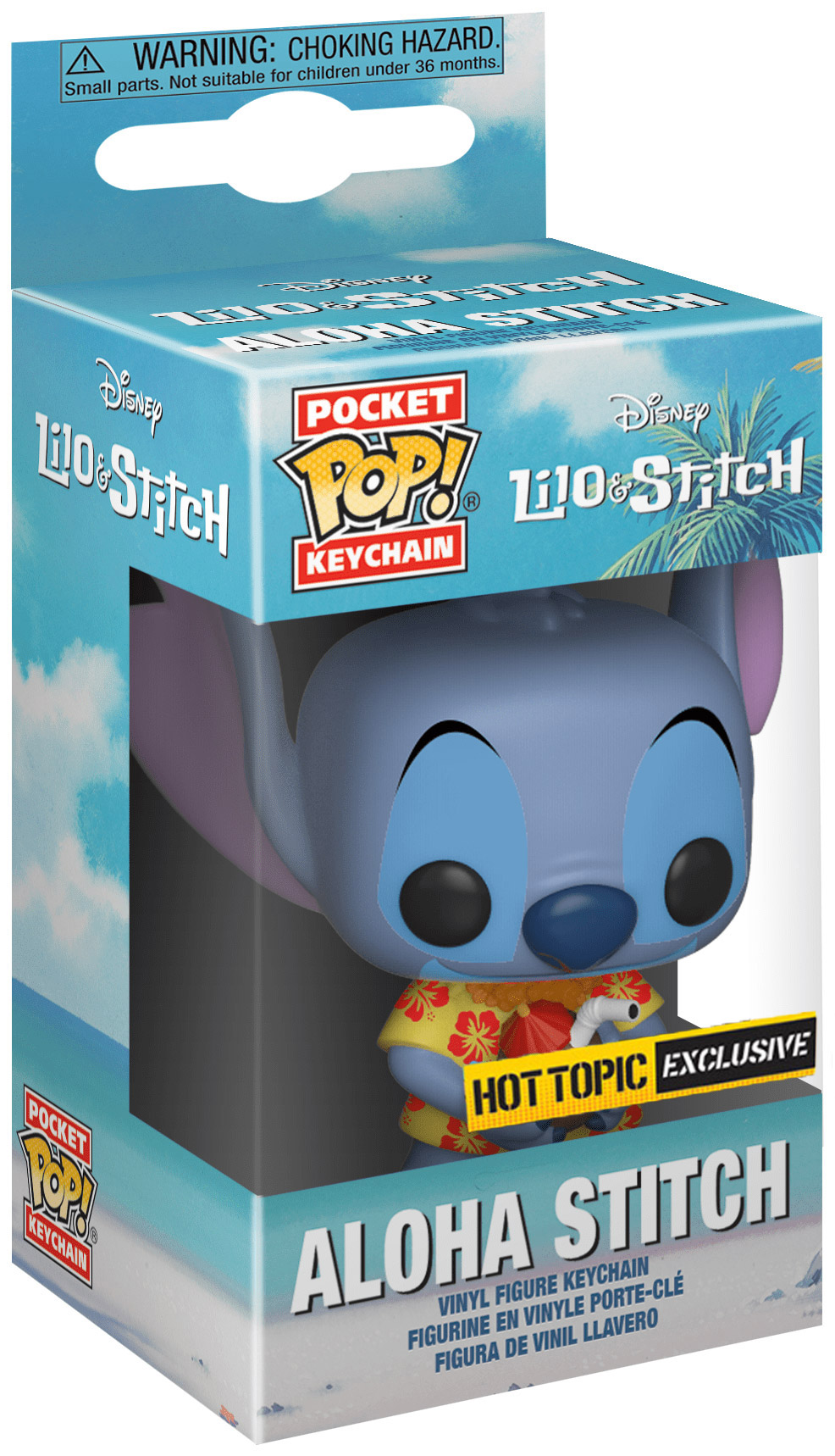 Figurine Pop Lilo et Stitch [Disney] pas cher : Stitch Aloha - Porte-clés