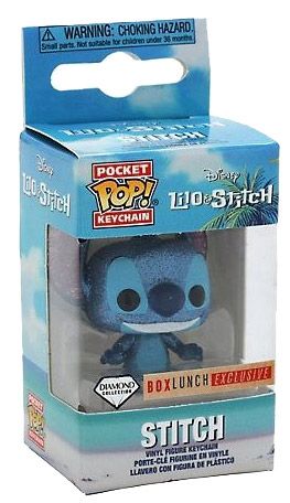 Figurine Funko Pop Lilo et Stitch [Disney] Stitch - Pailleté - Porte-clés