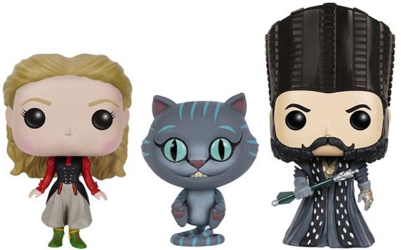 Figurine Funko Pop Alice au Pays des Merveilles [Disney] Alice, Time & Chat du Cheshire - 3 Pack