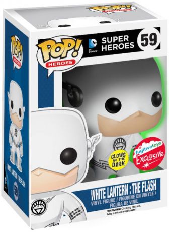 Figurine Funko Pop DC Super-Héros #59 The Flash (White Lantern) - Brillant dans le noir