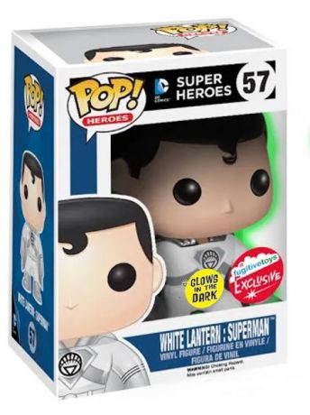 Figurine Funko Pop DC Super-Héros #57 Superman (White Lantern) - Brillant dans le noir