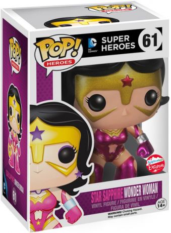 Figurine Funko Pop DC Super-Héros #61 Wonder Woman en Star Sapphire - Métallique