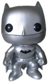 Figurine Funko Pop DC Super-Héros #01 Batman - Argent Métallisé 