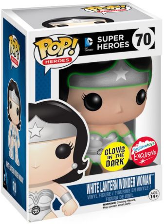 Figurine Funko Pop DC Super-Héros #70 Wonder Woman (White Lantern) - Brillant dans le noir