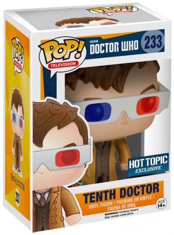 Figurine Funko Pop Doctor Who #233 10e Docteur - Lunettes 3D