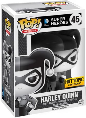 Figurine Funko Pop DC Super-Héros #45 Harley Quinn avec Maillet - Noir et Blanc