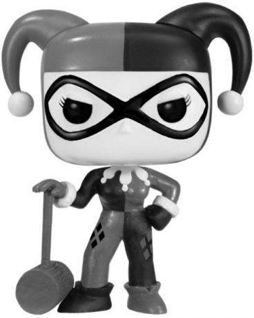 Figurine Funko Pop DC Super-Héros #45 Harley Quinn avec Maillet - Noir et Blanc