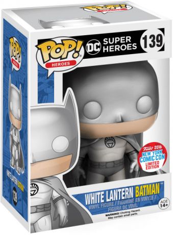 Figurine Funko Pop DC Super-Héros #139 Batman (White Lantern) - Argent 