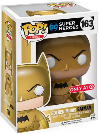 Figurine Funko Pop DC Super-Héros #163 Batman (Golden Midas) - Métallique