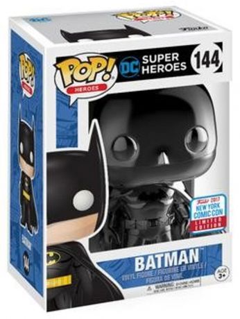 Figurine Funko Pop DC Super-Héros #144 Batman - Chromé Noir