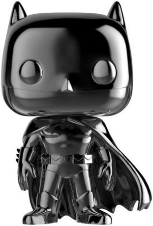 Figurine Funko Pop DC Super-Héros #144 Batman - Chromé Noir