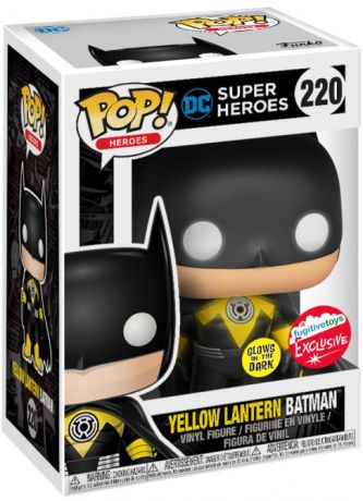 Figurine Funko Pop DC Super-Héros #220 Batman Yellow Lantern - Glow in the dark