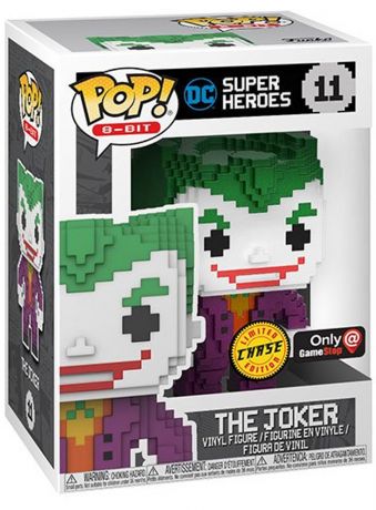 Figurine Funko Pop DC Super-Héros #11 The Joker - 8-Bit & Métallique [Chase]