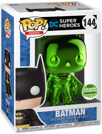 Figurine Funko Pop DC Super-Héros #144 Batman - Chromé Émeraude