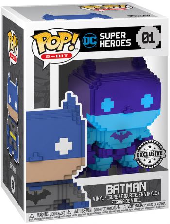 Figurine Funko Pop DC Super-Héros #01 Batman Violet - 8-bit