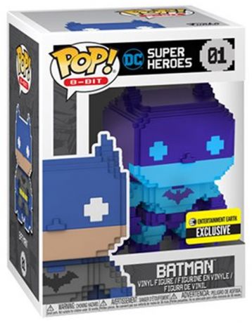 Figurine Funko Pop DC Super-Héros #01 Batman Violet - 8-bit