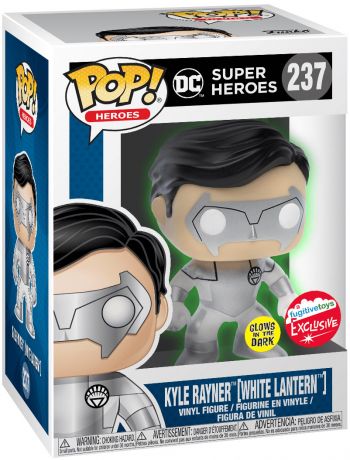 Figurine Funko Pop DC Super-Héros #237 Kyle Rayner (White Lantern) - Brillant dans le noir
