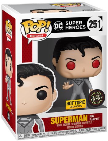 Figurine Funko Pop DC Super-Héros #251 Superman - Brillant dans le noir Rouge [Chase]