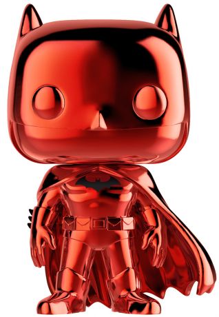 Figurine Funko Pop DC Super-Héros #144 Batman - Chromé Rouge