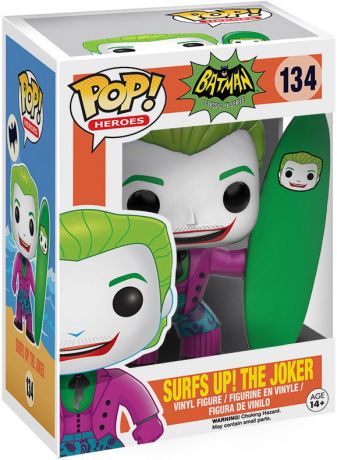 Figurine Funko Pop Batman Série TV [DC] #134 Le Joker avec Planche de Surf
