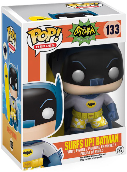 Figurine Pop Batman Serie TV DC 133 pas cher Batman avec Planche de Surf